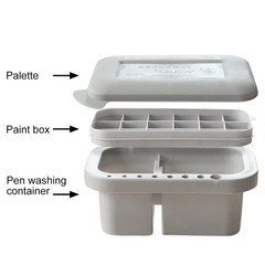 Oil Paint Brush Cleaner with Paint Palette Tray, Paint Cups with Lids, Paint …
