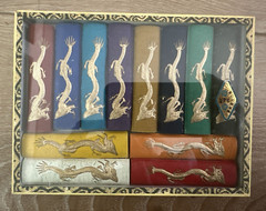 Box 12 Ink Block Colors Pigment Ink Stick Set from Shanghai Museum