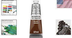 Winton Artist Oil Color Burnt Umber 37ml Tube Student Professional Paint Pigment