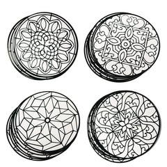 Velvet Art Mandalas to Color, 10 each of 4 Designs, Classically Detailed Desi…