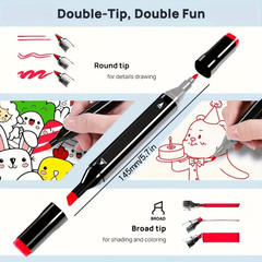 78PCS/23PCS Dual Tip Alcohol Art Marker Set