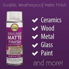 Clear Acrylic Spray Sealer Matte Finish Fast Drying Indoor Outdoor Crafts New