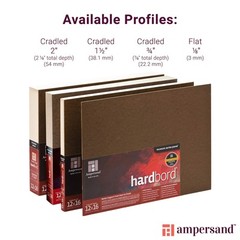 Hardboard Wood Painting Panel Museum Series Hardbord 11″ x 14″ 1/8 Inch Flat …
