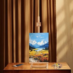 Studio Beechwood Artist Easel Adjustable Drawing Stand Hold Canvas up to 50″