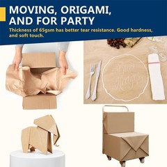 PerkHomy Brown Kraft Paper Roll 17.5″ x 1,200″ (100′) for x 100′,