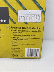 Brand New Crelando Fan Brush Set Of 9 – Oil Acrylic Watercolor – Teal Handle