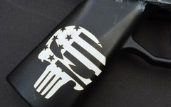 Camouflage Adhesive Airbrush Spray Paint Mask Gun RC Model Stencils SKULL 4 PACK