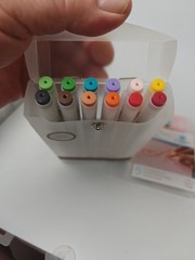 2 Martha Stewart CRAFTS MARKERS 17 PC Dual Tip 12 PC Vibrant & 5 PC Warm Glitter