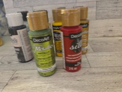 DecoArt Acrylic Paint Lot Multiple Colors 12 – 2 Oz Bottles All New