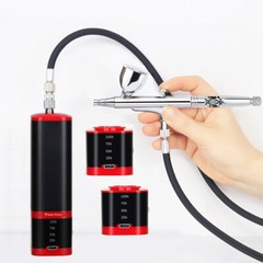 Cordless Airbrush with 2 Battery, 32PSI Portable Airbrush Kit with Compressor