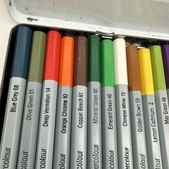 Rexel Derwent Watercolour Pencils Professional 24 Pack Tin • Very Lightly Used