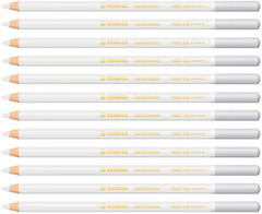 Stabilo Carbothello Pastel Pencil – No. 100 – Titanium White – Box of 12