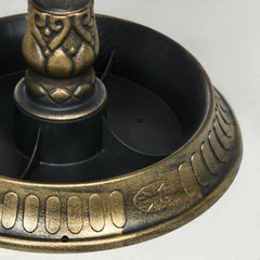 Antique Bronze Birdbath 32″ with Planter Pedestal & Bird Statues Garden Decor