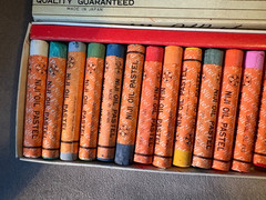 Vintage NIJI Oil Pastel Thick Sticks 24 Colours Made in Japan Yasutomo & Co