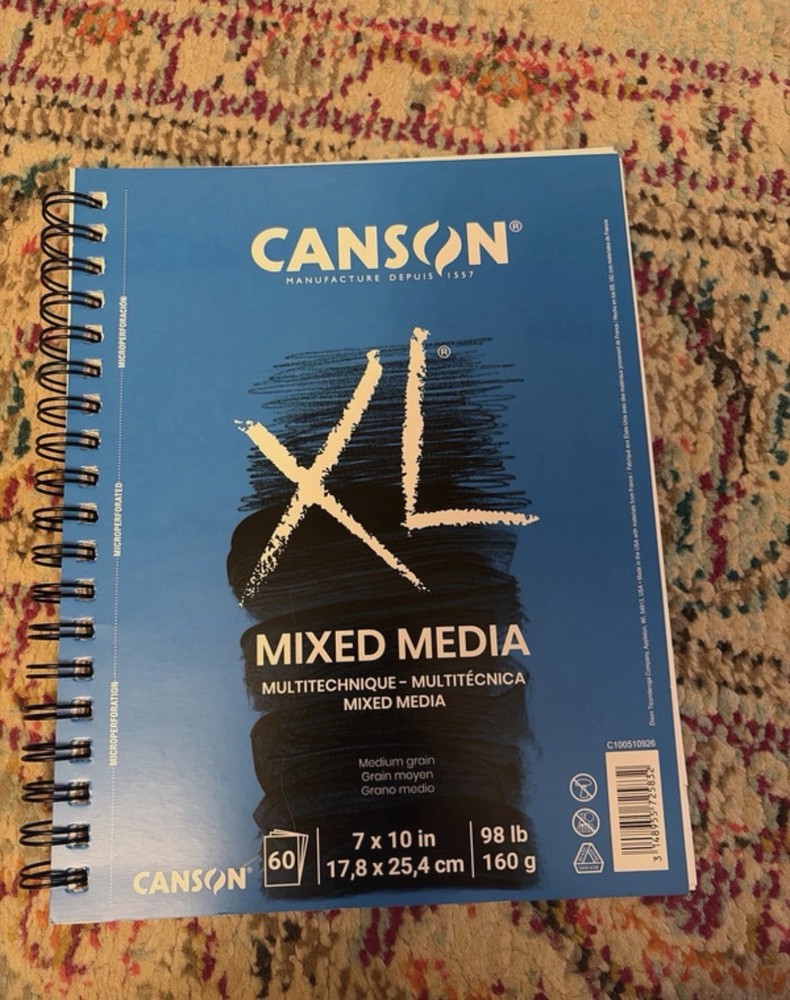Canson XL Mixed Media Pad 7″ x 10″ 60 Sheets, Heavyweight Art Paper for Portrait