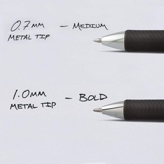 EnerGel RTX Gel Pens – 1.0mm Bold Line, Fast-Drying Black Ink, 3 Pack