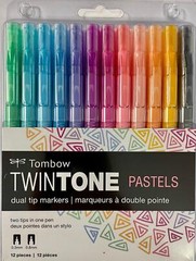 Tombow TWINTONE Dual Tip Marker Set ~ 12 Pack ~ YOU CHOOSE!