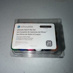 Silhouette Ultimate Sketch Pen Set- 24 Pack – Cameo Portrait Curio Models – New