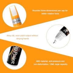 Touch Up Paint Pen for Cars, 2 in 1 Quick Drying Touch Up Pen Lasting White