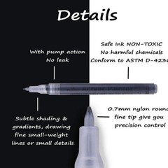 Paint Pens White Black Acrylic Marker 6 Pack, Acrylic Permanent Marker, White…