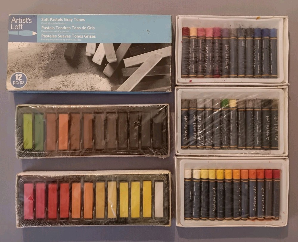 Lot of 72 New Art Pigment & Oil Pastels Sticks
