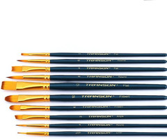 20Pcs Bulk Artist Painting Brush Set for Acrylic Watercolor Gouache Hobby Craft