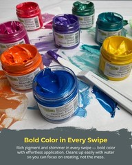 Coastal Acrylic Paint Set – Boutique Metallic Colors for Art