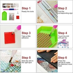 Flowers Diamond Painting Kit 5D 12 x 16 Inch DIY Floral Craft
