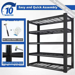 Nnovaroom 72″ Adjustable Metal Double Layer Column Shelving, Commercial Grade Ut