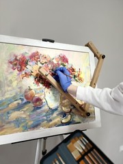 Artist mahl Stick for Steadying Painter Hand 38 ” in Length wood Rod