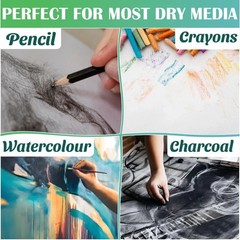 A2 Sketch Pad Cartridge Paper Book White Drawing Sketching 150gsm 25 Sheets UK