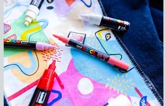 Uni POSCA PC-5M Water-Based Paint Markers (8 Pack) 1.8-2.5mm – Brand New!
