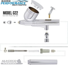 Master Airbrush Multi-Purpose Gravity Feed Kit with Compressor