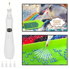 Electric Diamond Painting Pen Vacuum Diamond Art Pen No Wax Needed Rechargeable