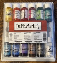 NEW IN BOX 12 ct. Dr. Ph. Martin’s Bombay Set 1 India Ink 0.5oz Each