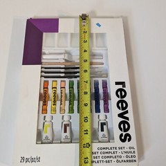 Reeves Oil Painting Color Complete Paint Set, 29 Piece Pastels Art Kit, Open Box