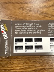Design 3800 Graphite Pre-Sharpened Drawing Pencils 4B, 12-Count