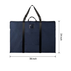 BERYA Large Size Art Portfolio Bag with Nylon 24 x 36 inches, dark blue