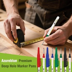 8pcs Waterproof Deep Markers 30mm Extra Fine for Construction Projects