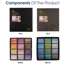 Mungyo Gallery Soft Oil Pastels 120 Assorted Colors Paper Box MOPV-120P