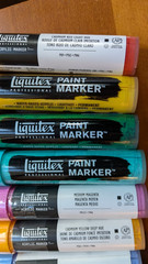 14 Liquitex acrylic markers 8-15mm LOT,