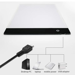 LED Drawing Copy Board A4 Dimmable Tracing Pad for Kids & Adults