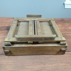 Creative Essentials Plein Air Artist Cabinet Wood Easel Box Brown Excellent Set