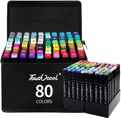 24–80 Color Dual Tip Art Markers Set – Oily Sketch & Manga Pens