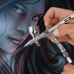 Master High Precision Detail Control G44 Dual-Action Gravity Feed Airbrush, 0…