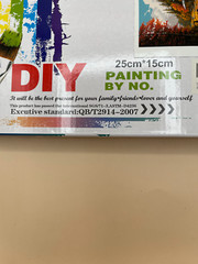DIY Paint By Number Set Landscape 25cm x 15cm – Cabin In The Woods – New