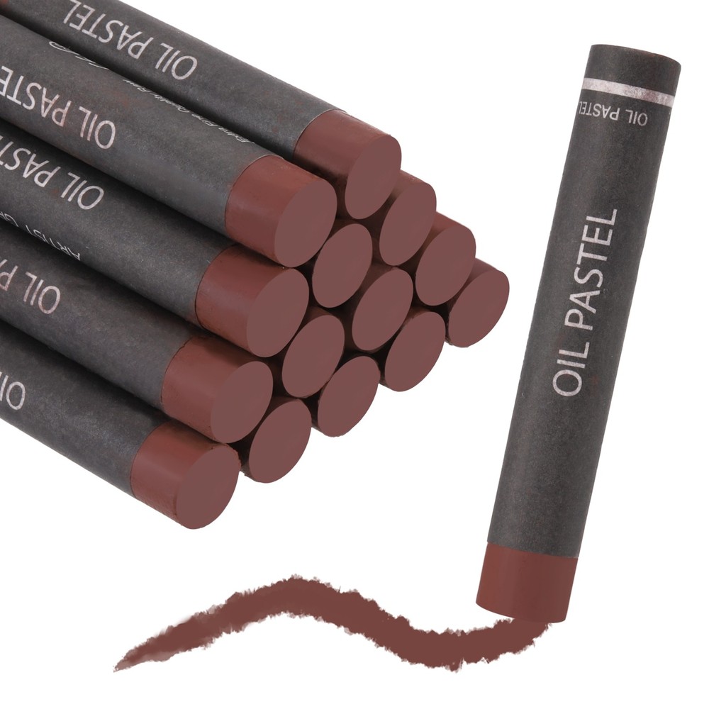 Soft Oil Pastels, Oil Pastel Crayons Blendable(Dark Brown, Pack of 36)