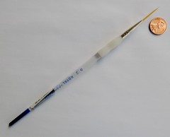 Royal Soft Grip Gold Taklon Artist – Paint Script Liner Brush -20/0,10/0,5/0,0,2