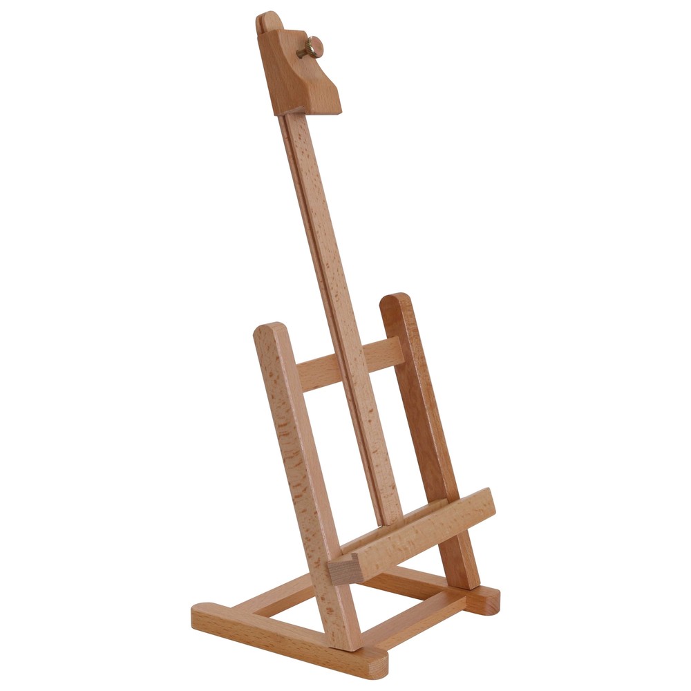16″ Mini Tabletop Wooden H-Frame Studio Artist Painting and Display Easel Stand