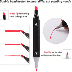 80 Colors Art Drawing Markers Set for Kids Adults Dual Tip Alcohol Markers Gifts